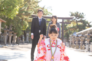 西宮神社で七五三撮影
