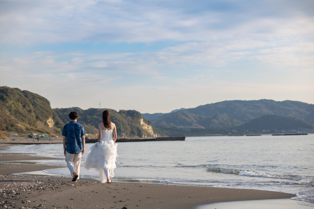 海で結婚式前撮り