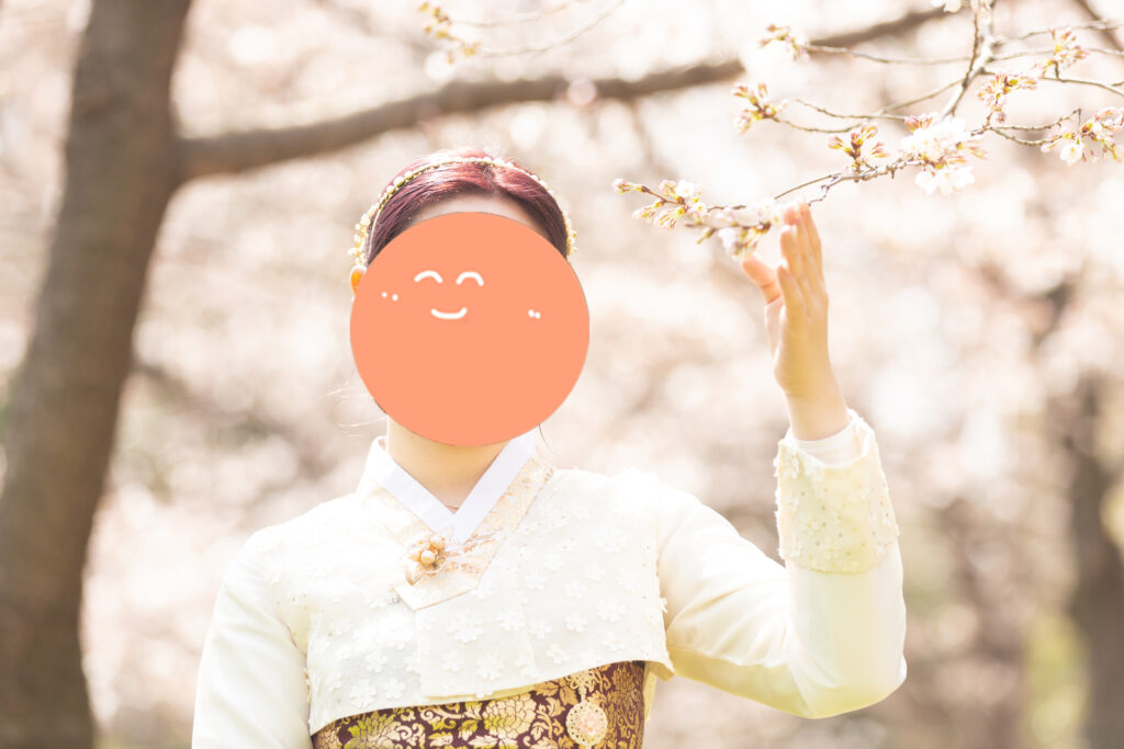 桜でプロフィール写真