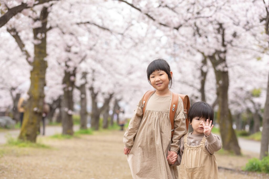 大阪城での桜写真
