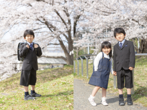 鴨川桜写真（ランドセル）