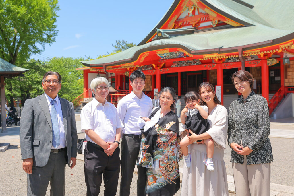 成田山でお宮参り撮影