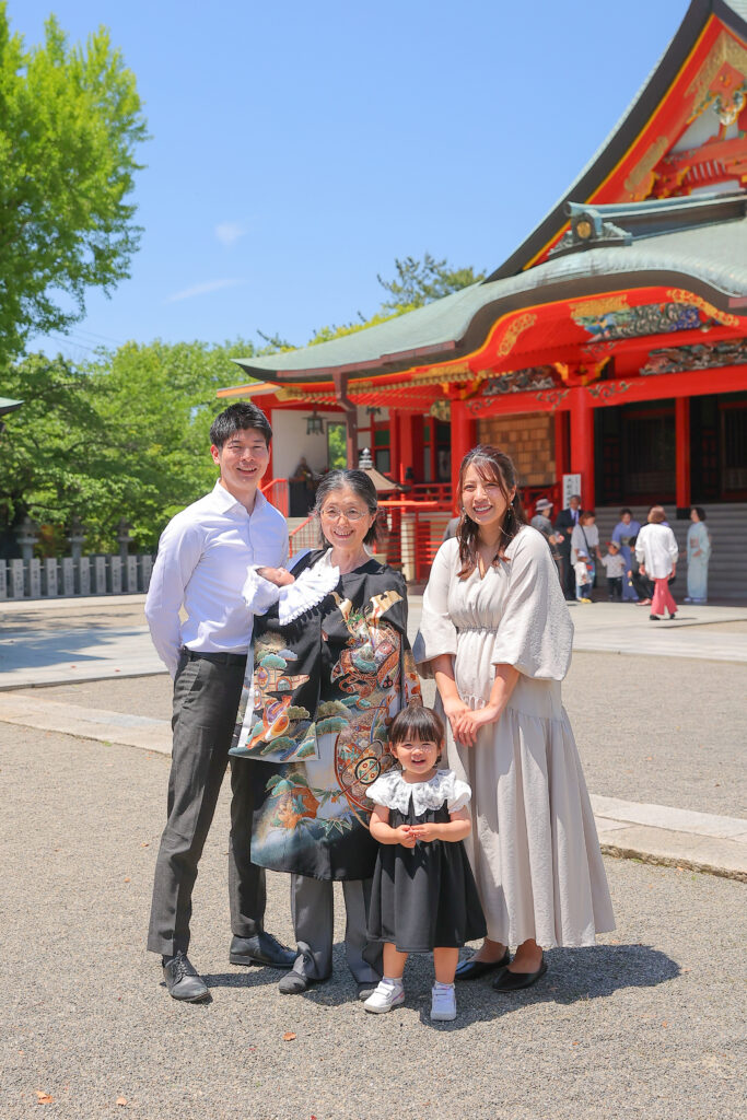 成田山でお宮参り撮影