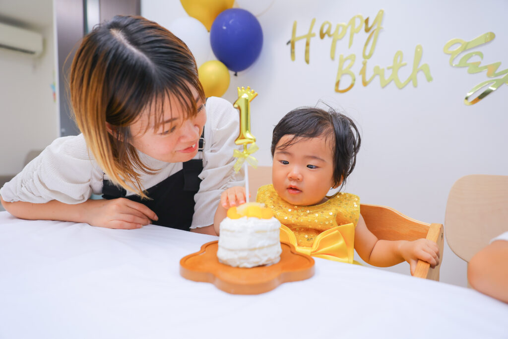 ２歳の誕生日記念写真