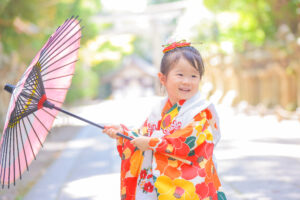 石清水八幡宮でお宮参り撮影
