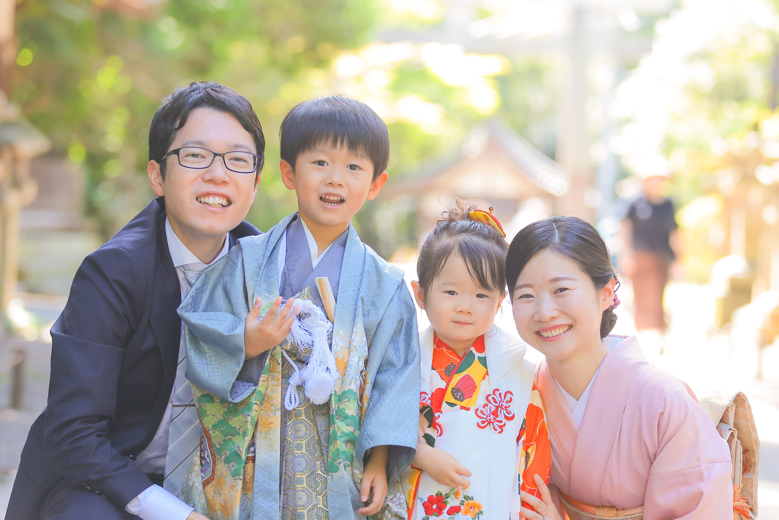 石清水八幡宮で七五三撮影