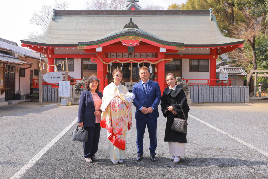 ラグビー神社でお宮参り