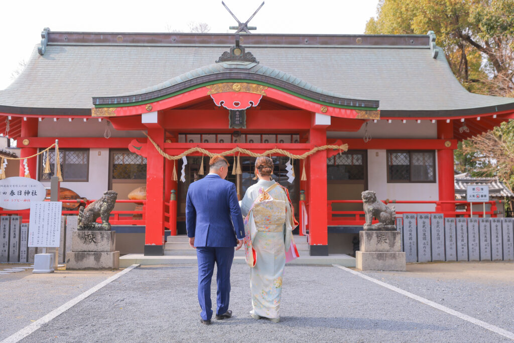 ラグビー神社でお宮参り