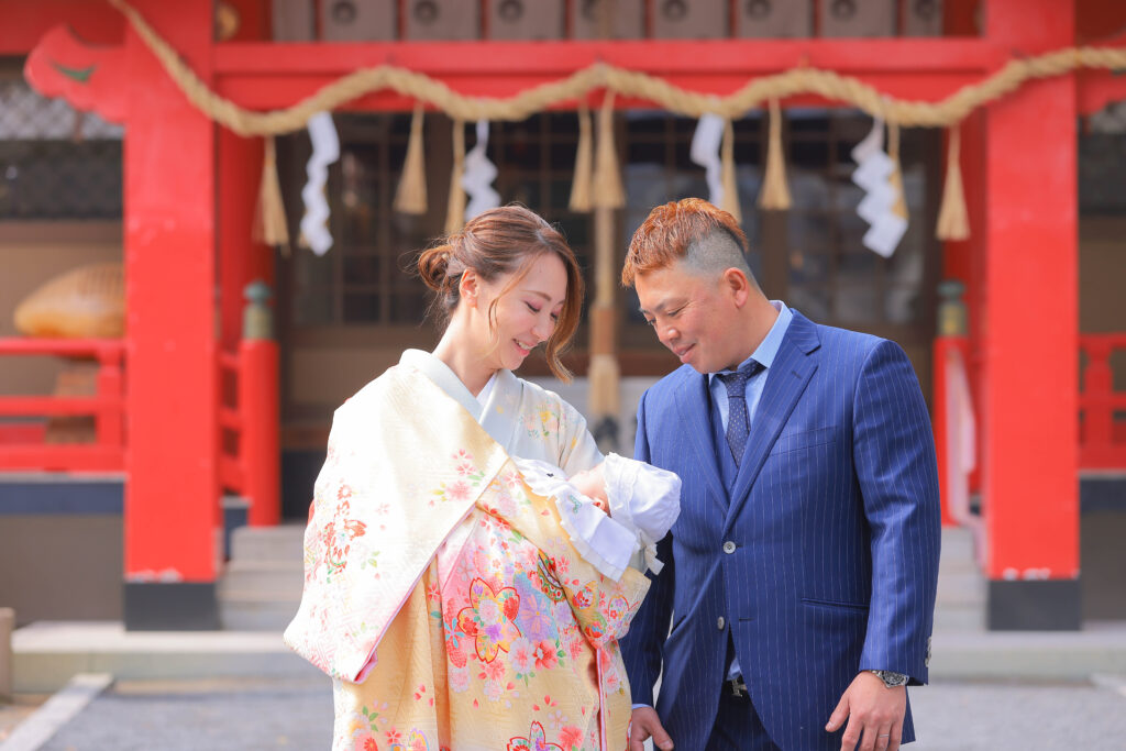 吉田春日神社でお宮参り