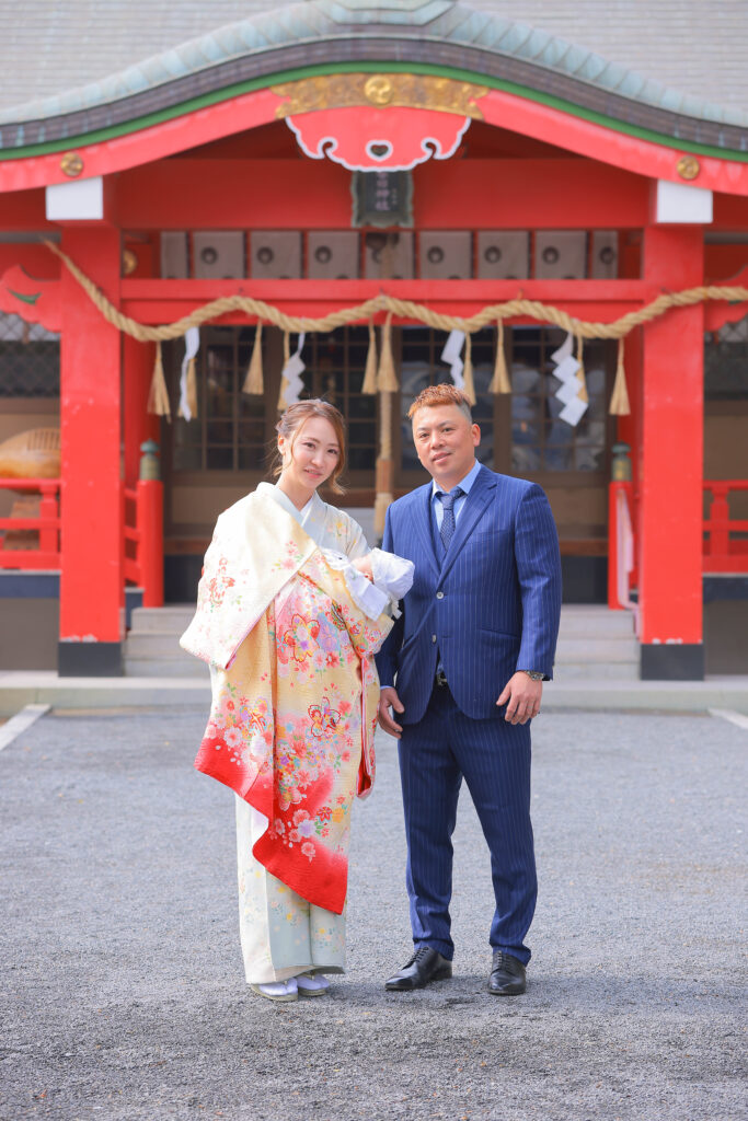 吉田春日神社でお宮参り