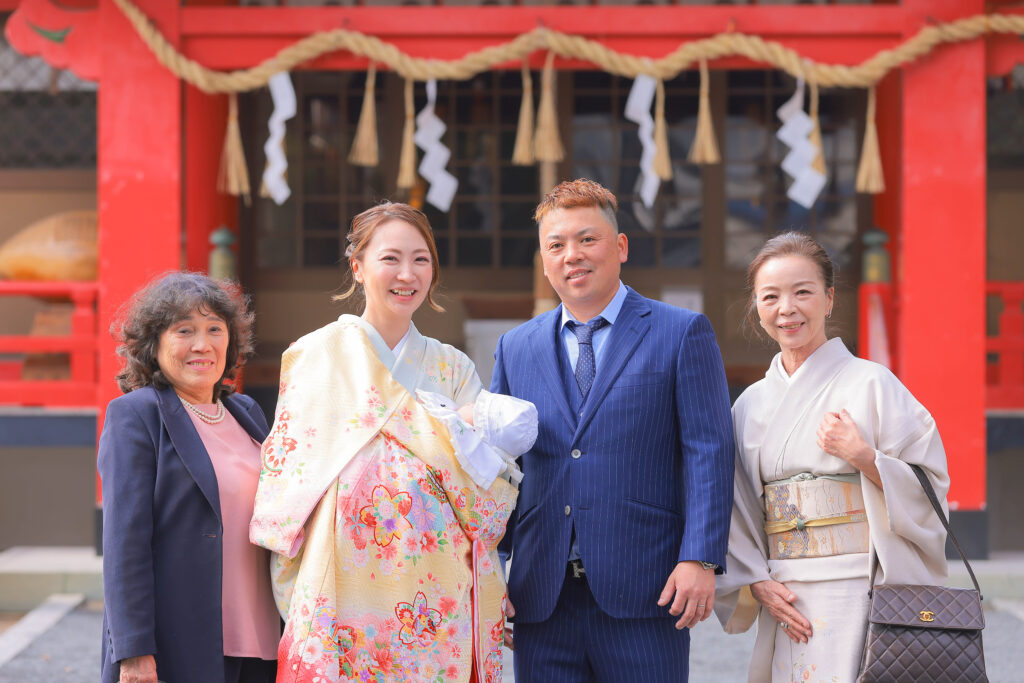 吉田春日神社でお宮参り