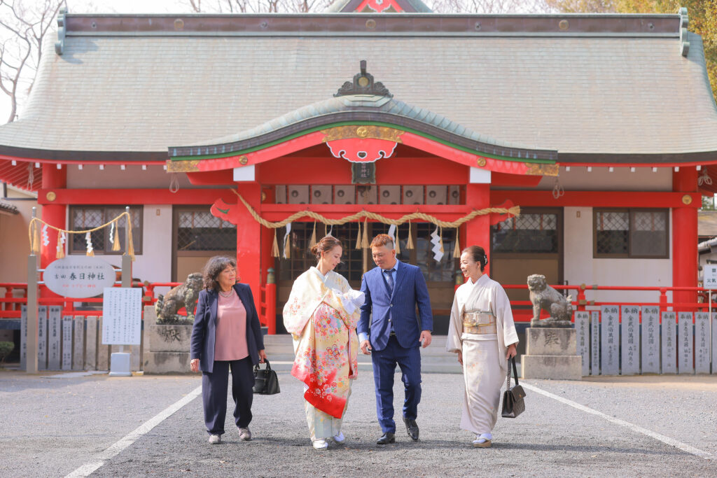 吉田春日神社でお宮参り