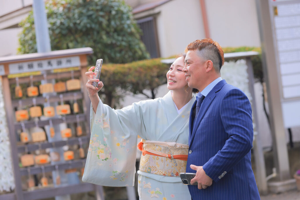 吉田春日神社でお宮参り