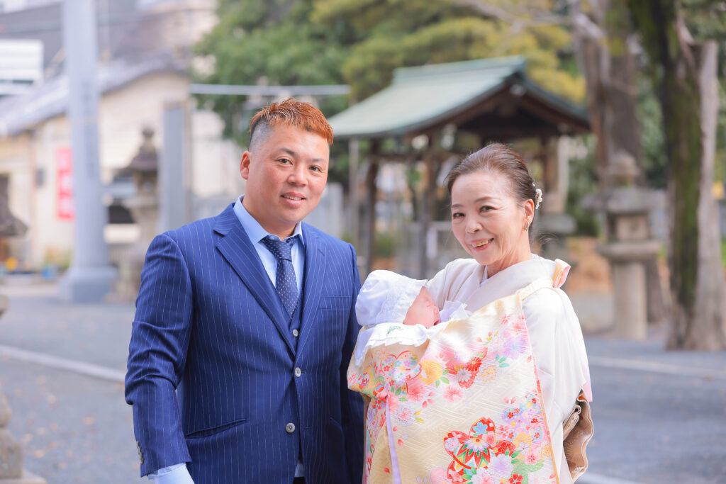 吉田春日神社でお宮参り