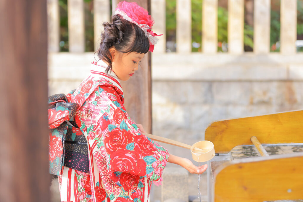阿部野神社で753撮影