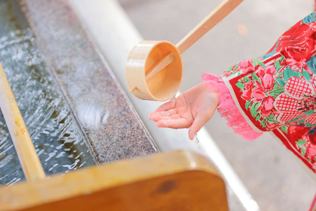 阿部野神社で753撮影