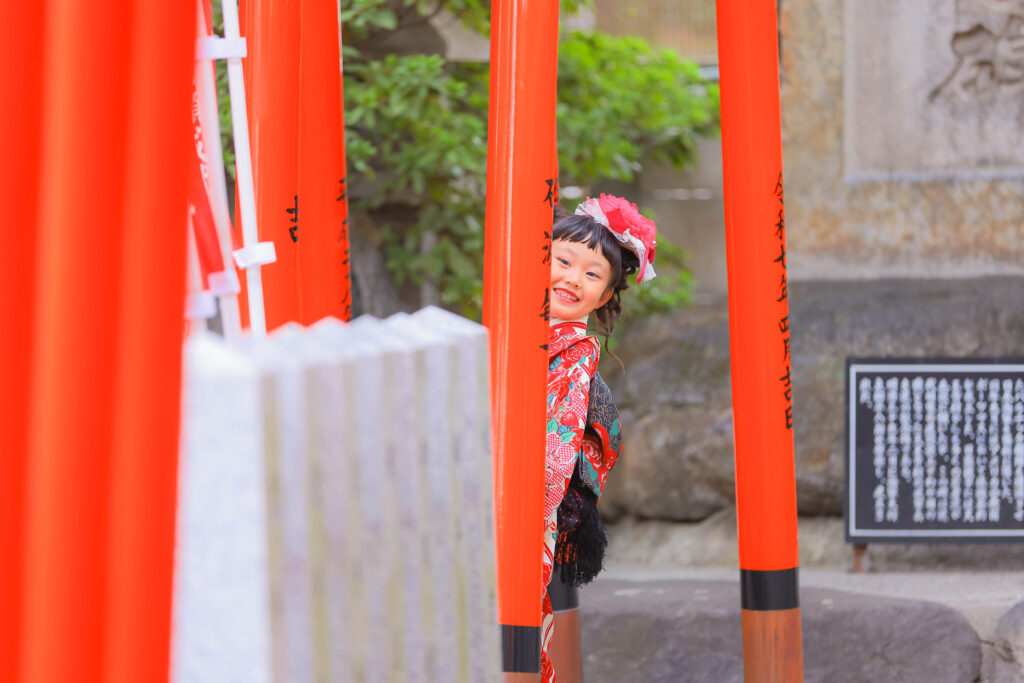 阿部野神社で753撮影