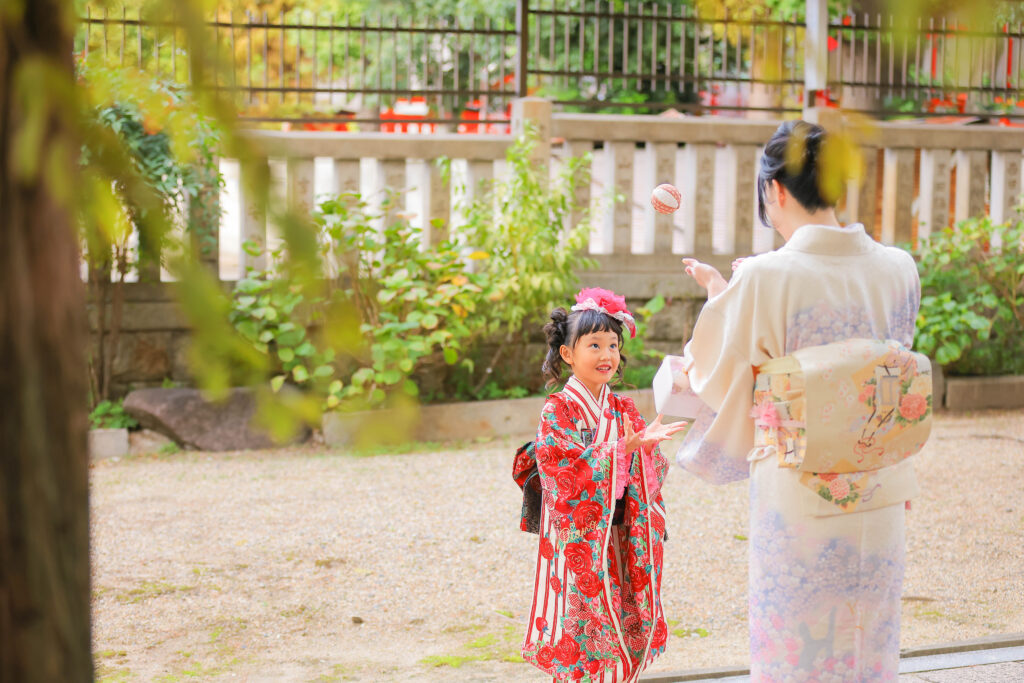 阿部野神社で753撮影