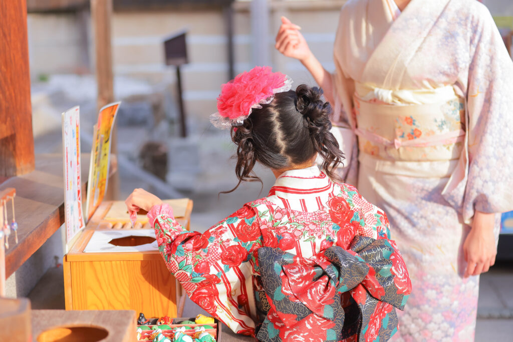 阿部野神社で753撮影