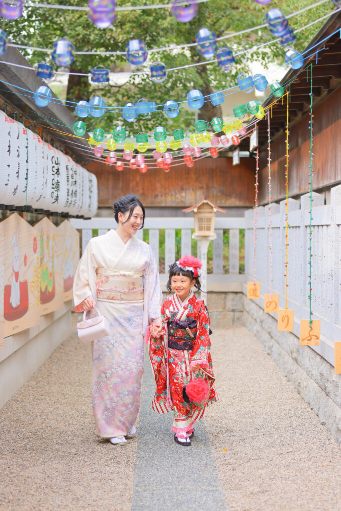 阿部野神社で七五三