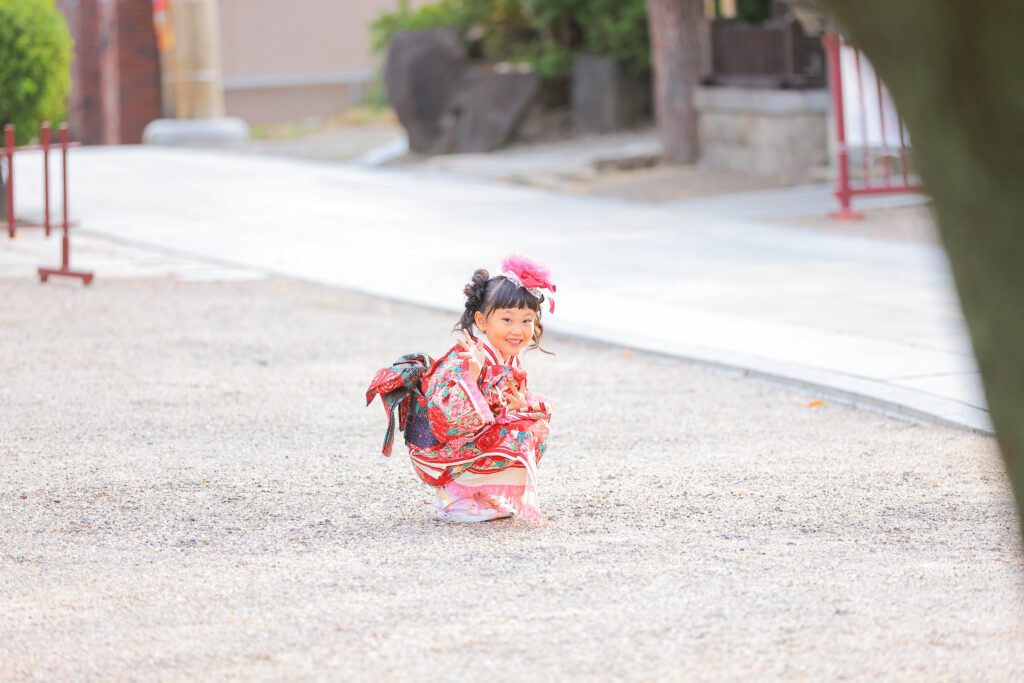 阿部野神社で753撮影