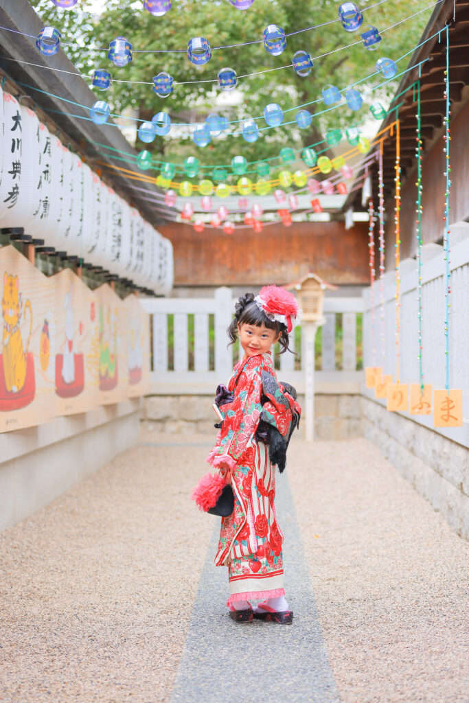 阿部野神社で七五三
