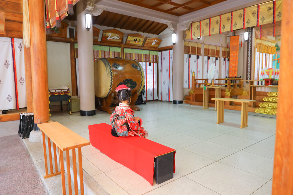 阿部野神社で七五三